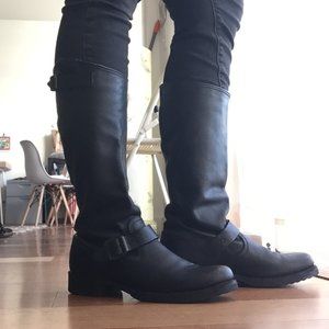 Frye Veronica Slouch Black Riding Boots
